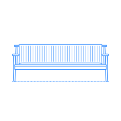 Furniture Benches Onsen Bench Line Art Illustration Svg, Free Vectors File